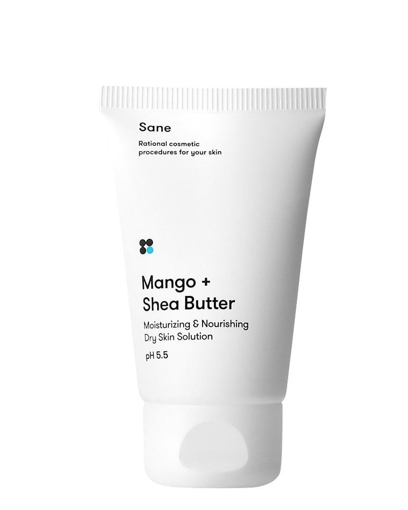 Krem do suchej skóry twarzy z olejem mango + shea Sane 40 ml